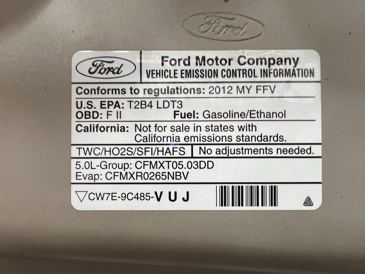 Ford F-150 XLT SuperCrew 5.5-ft. Bed 2WD 2012