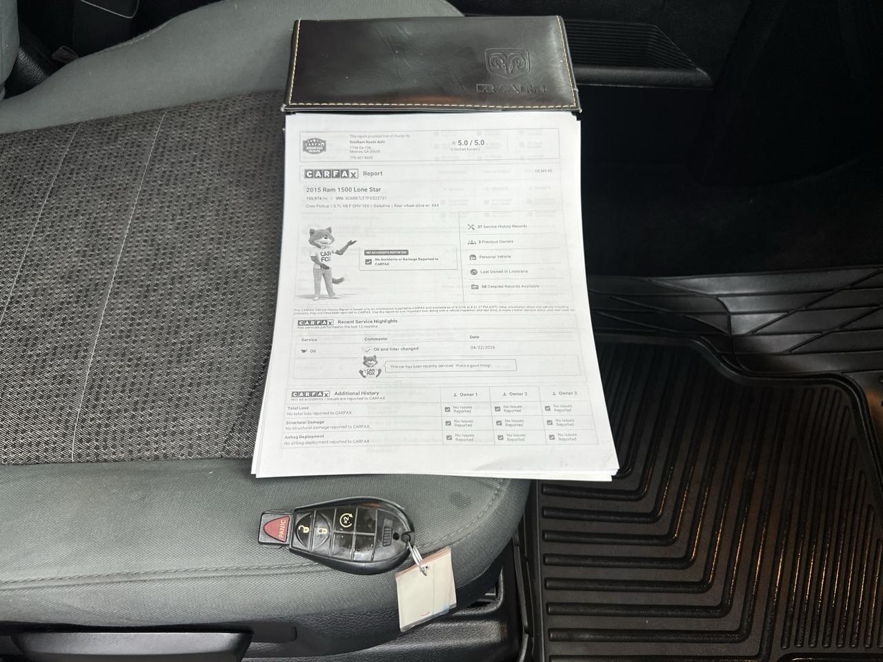 RAM 1500 4WD Quad Cab 140.5" Big Horn 2015