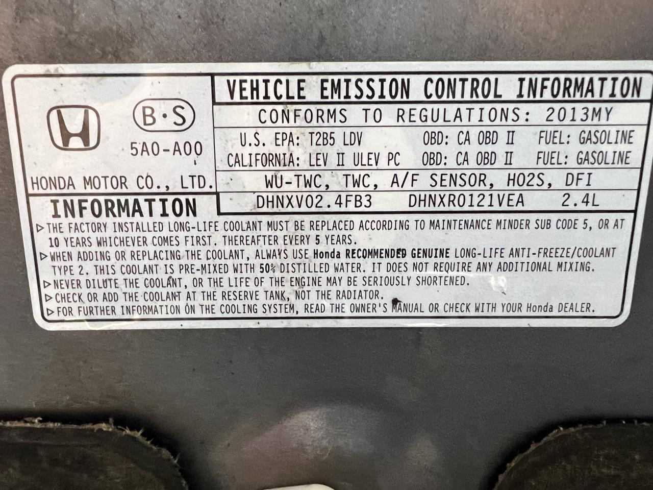 Honda Accord EX-L Sedan 2013