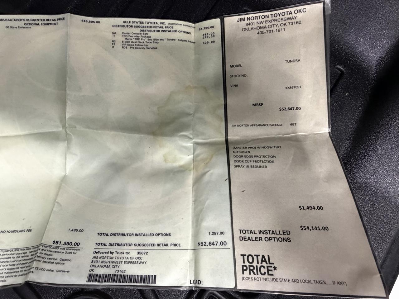 Toyota Tundra TRD Pro Crew Max 4WD 5.7L V8 2019