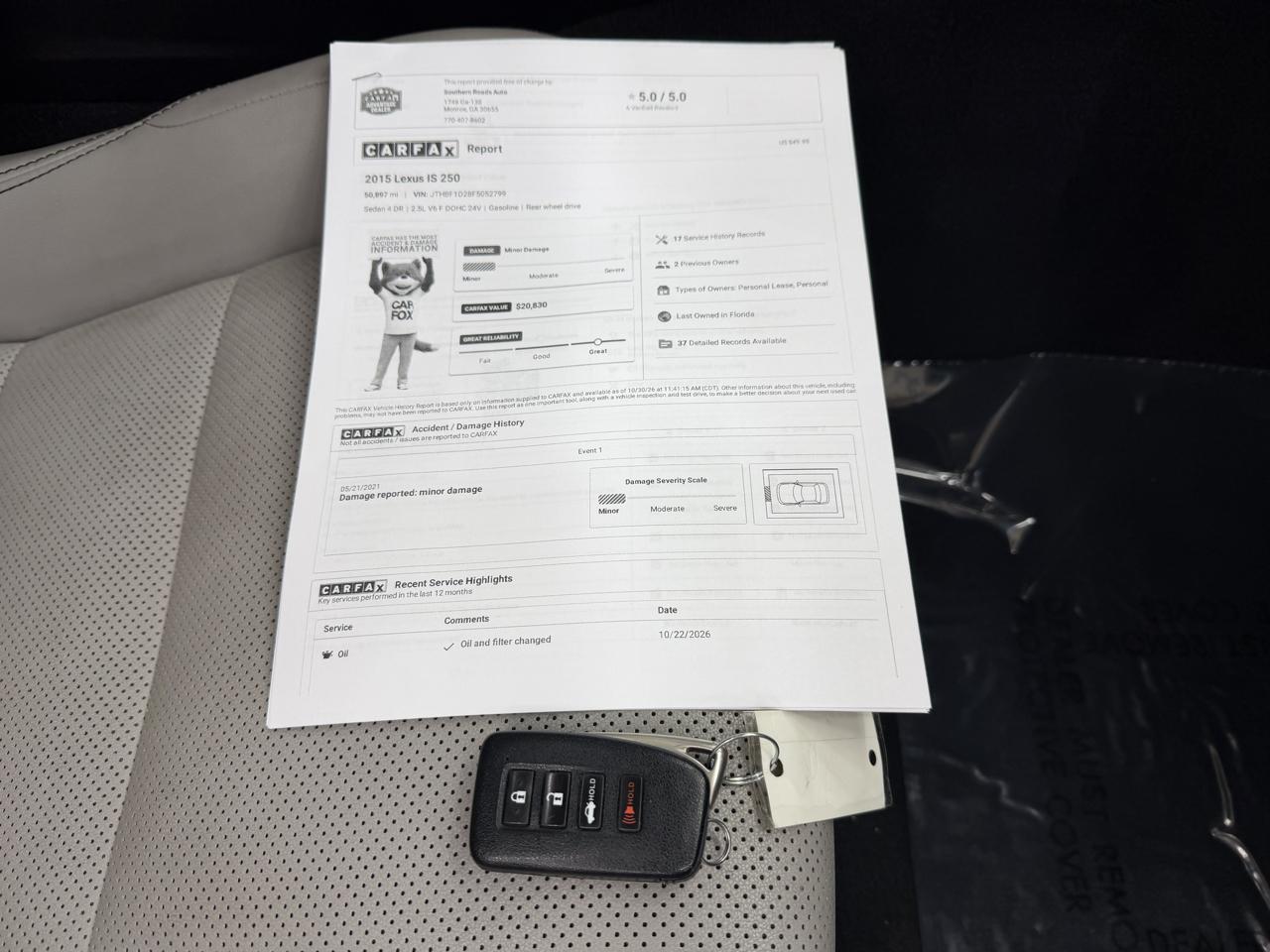 Lexus IS 250 4D Sedan 2015