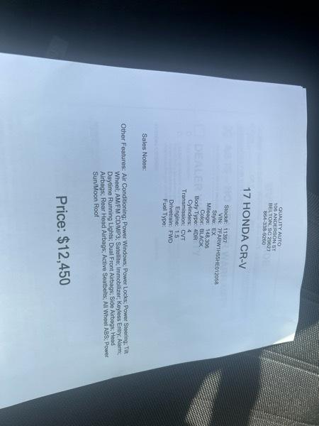 Honda CR-V EX 2WD 2017