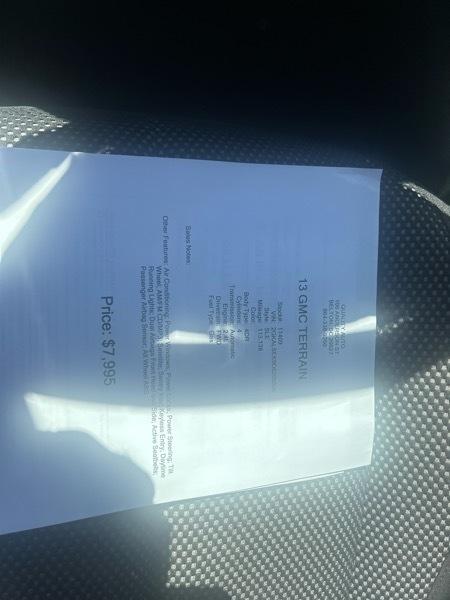 GMC Terrain SLE2 FWD 2013