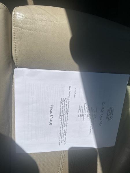 Cadillac SRX Performance Collection 2013