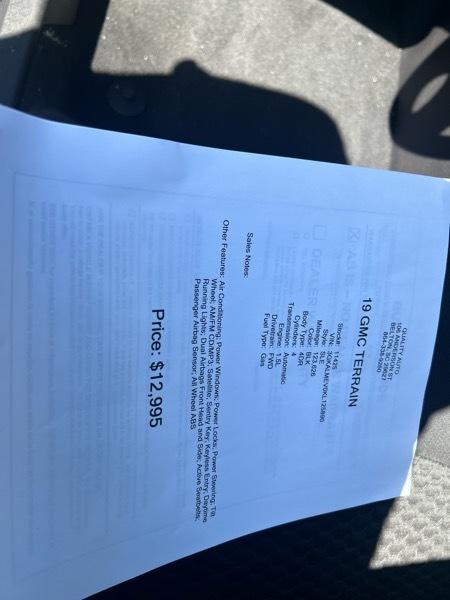 GMC Terrain SLE 2019