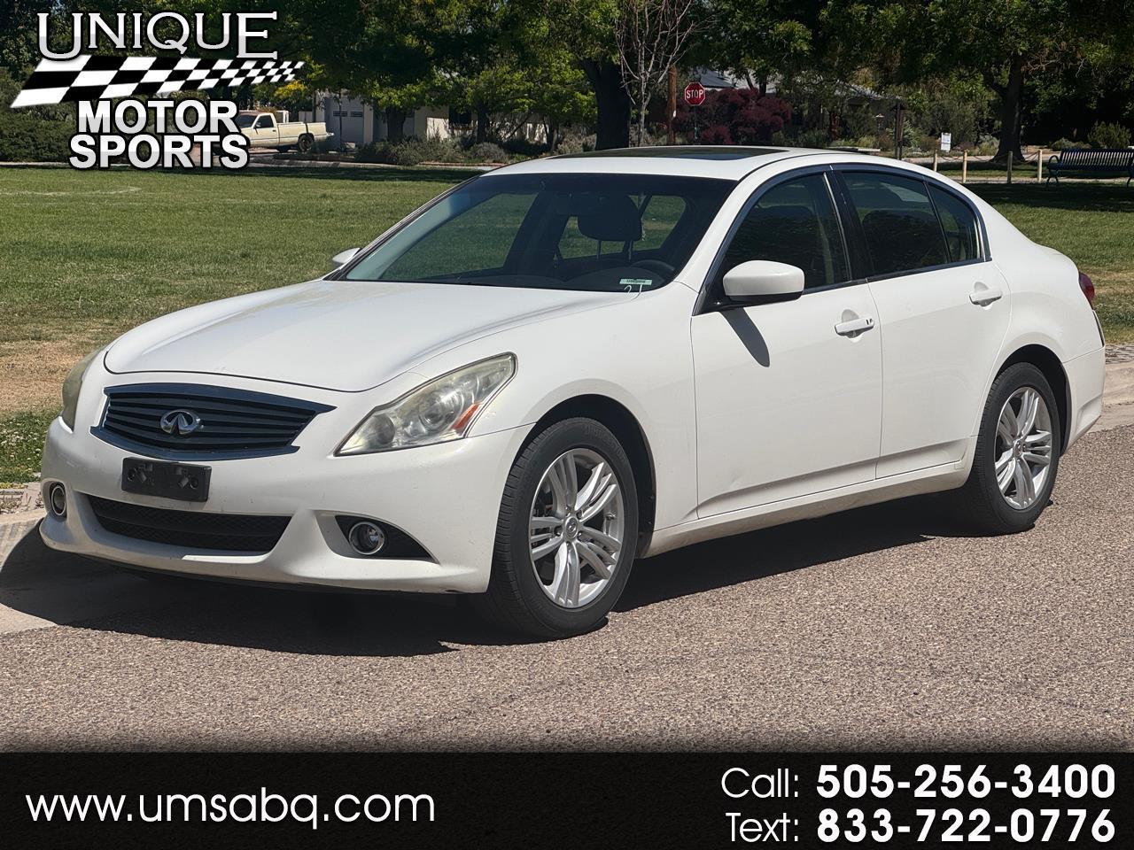 2012 Infiniti G37X With Navigation Premium