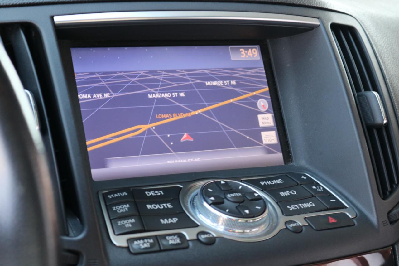 Infiniti G37X With Navigation  2012