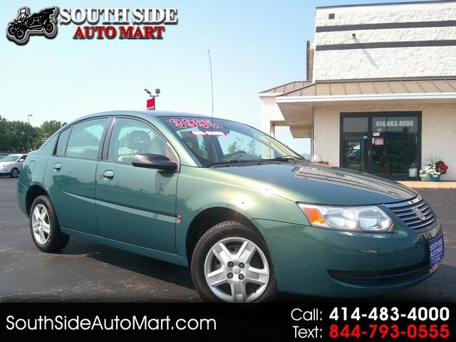 Green 2007 Saturn ION Sedan Front-Wheel Drive 5-Speed Manual