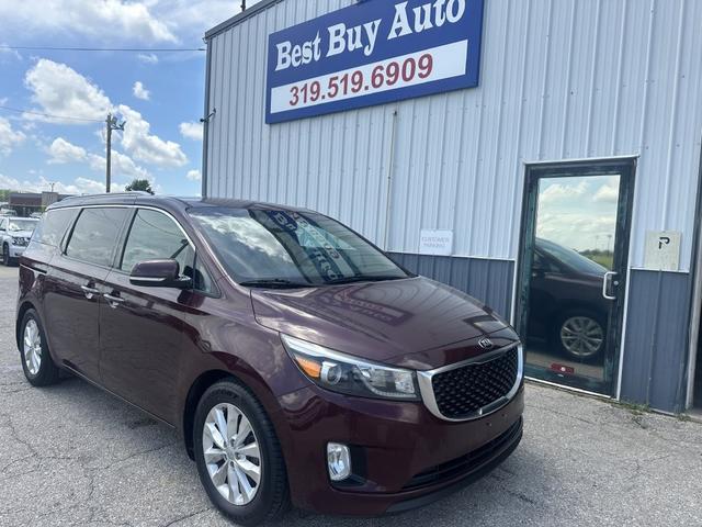 Red 2015 Kia Sedona EX Minivan Front-Wheel Drive Automatic