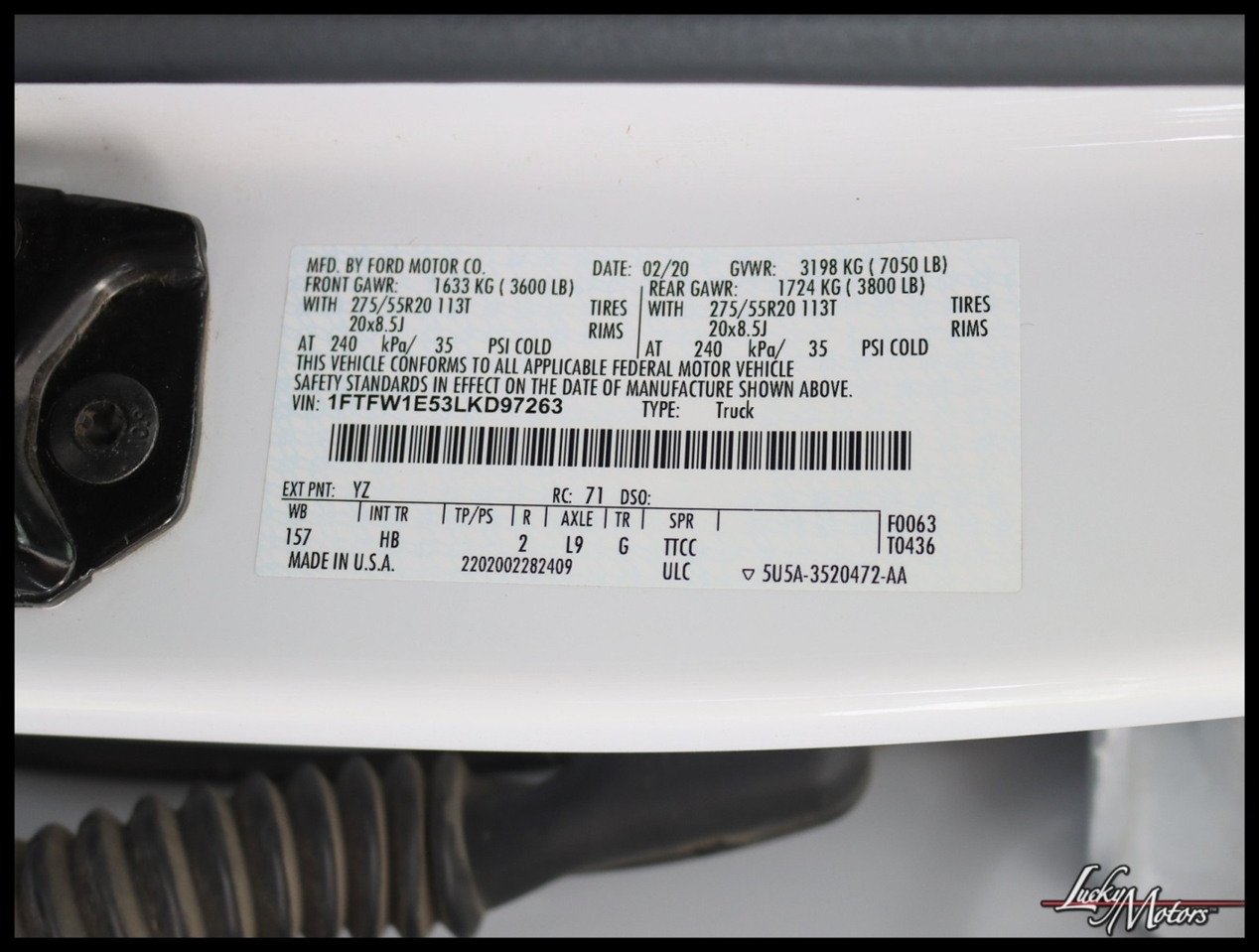 Ford F-150 Lariat 4WD SuperCrew 6.5' Box 2020