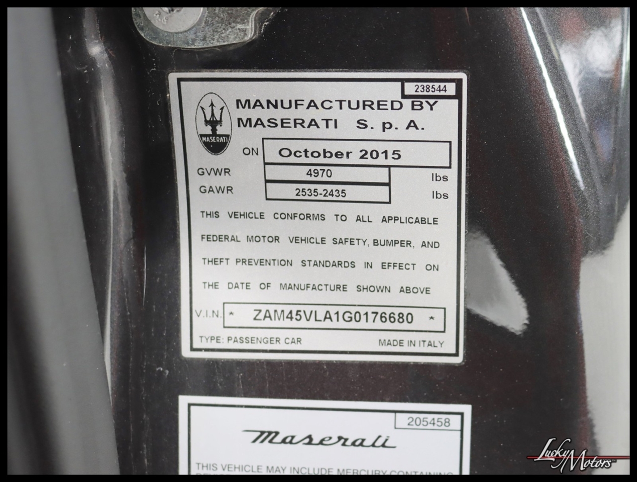 Maserati GranTurismo Sport Coupe 2016