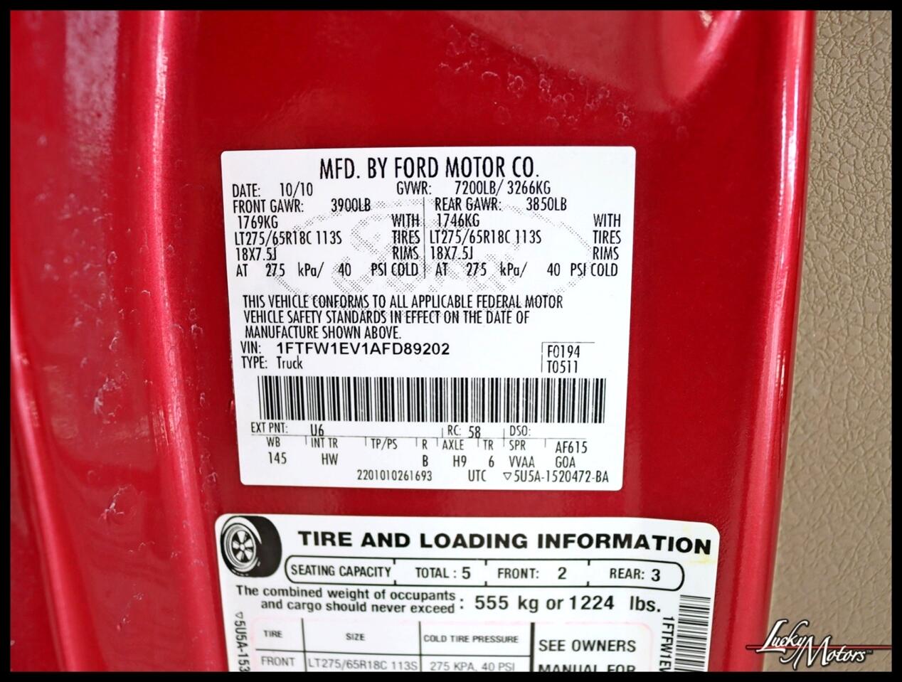 Ford F-150 Lariat SuperCrew 6.5-ft. Bed 4WD 2010