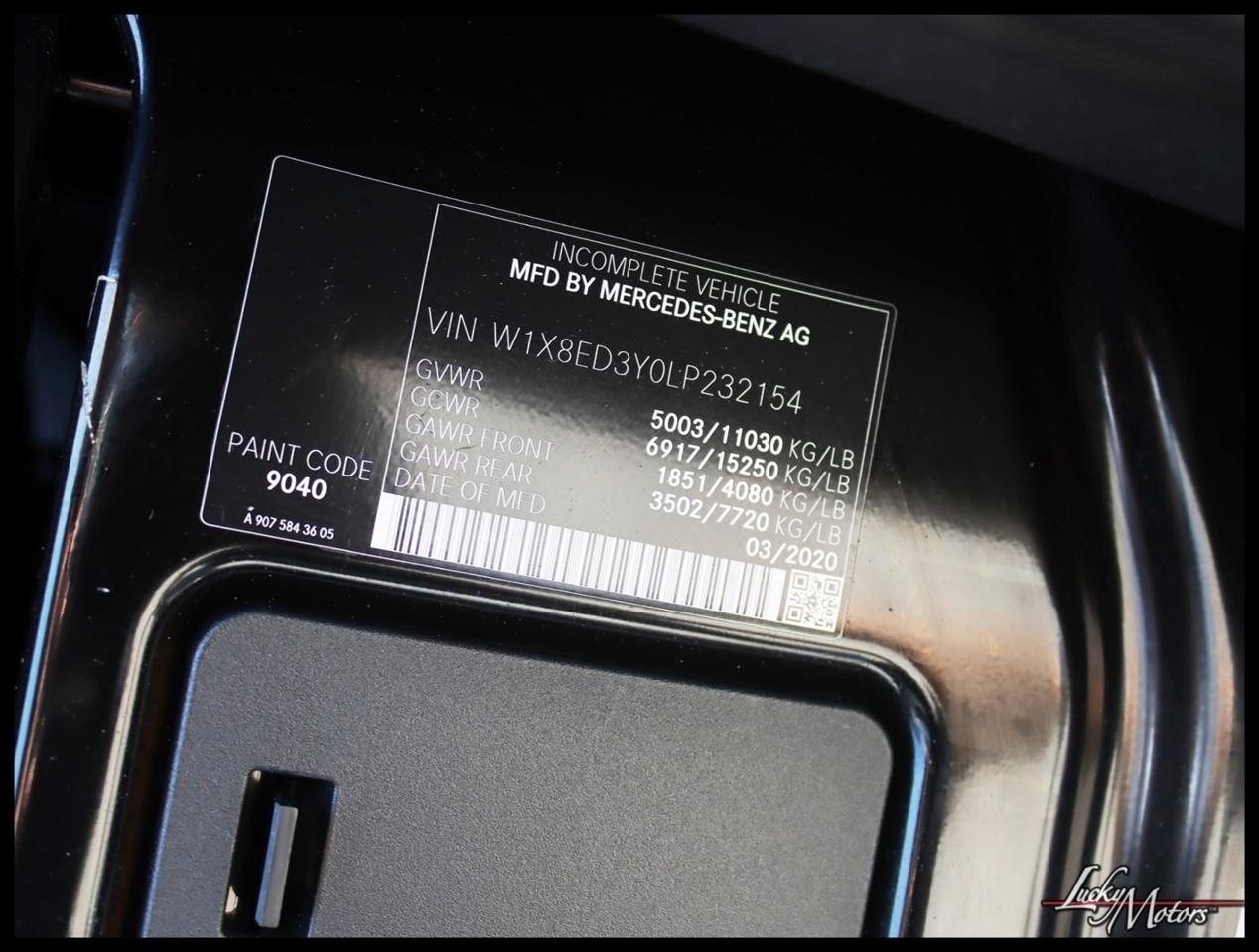 Mercedes-Benz Sprinter 3500 XD 170-in. WB 2020