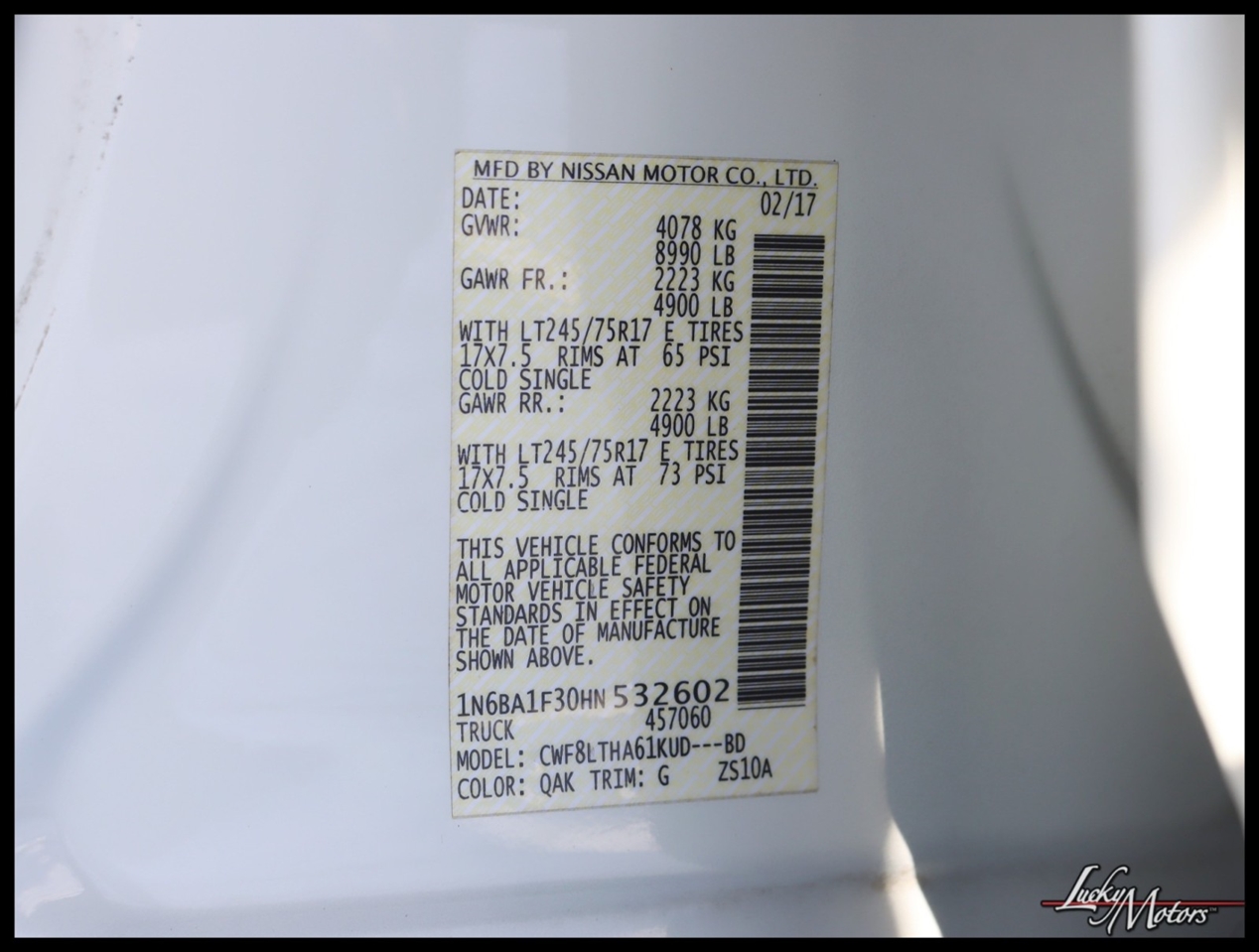 Nissan Titan XD SV 4WD Diesel 2017