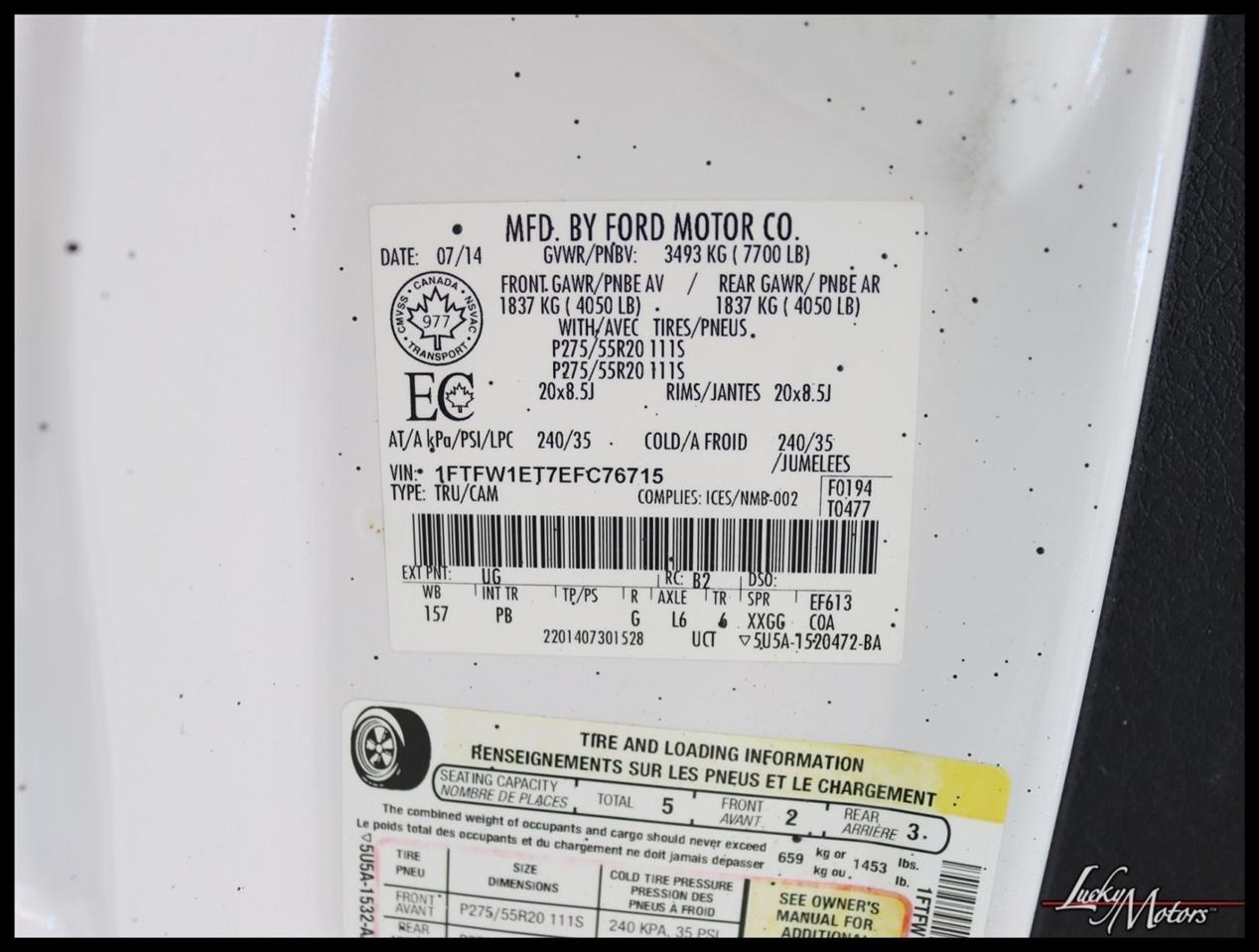 Ford F-150 Platinum SuperCrew 6.5-ft. Bed 4WD 2014