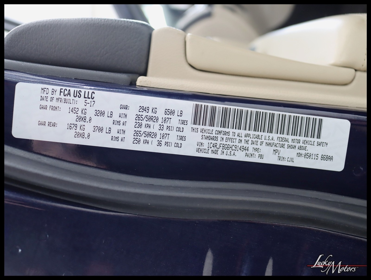 Jeep Grand Cherokee Limited 4WD 2017