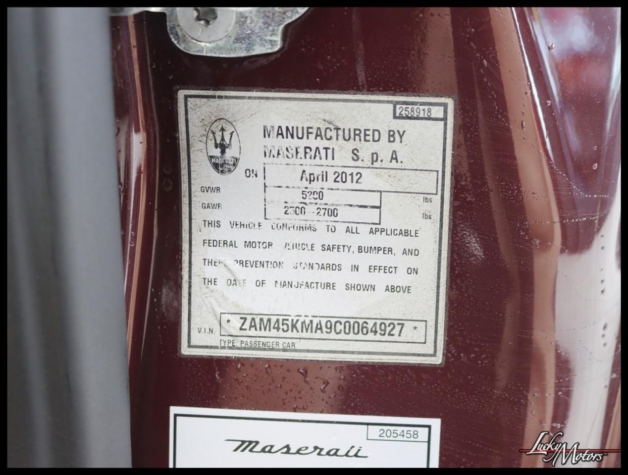 Maserati GranTurismo S 2012