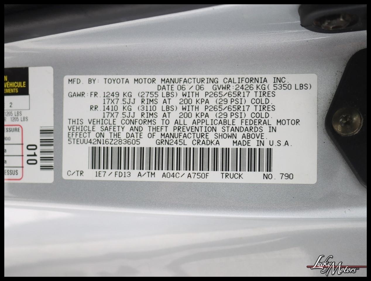 Toyota Tacoma Access Cab V6 4WD 2006
