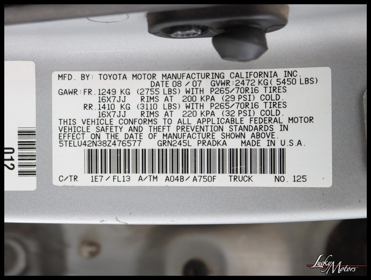 Toyota Tacoma Double Cab V6 Auto 4WD 2008