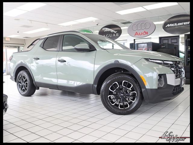 Sage Gray 2024 Hyundai Santa Cruz SEL Crew Cab FWD Pickup Truck Front-Wheel Drive Automatic