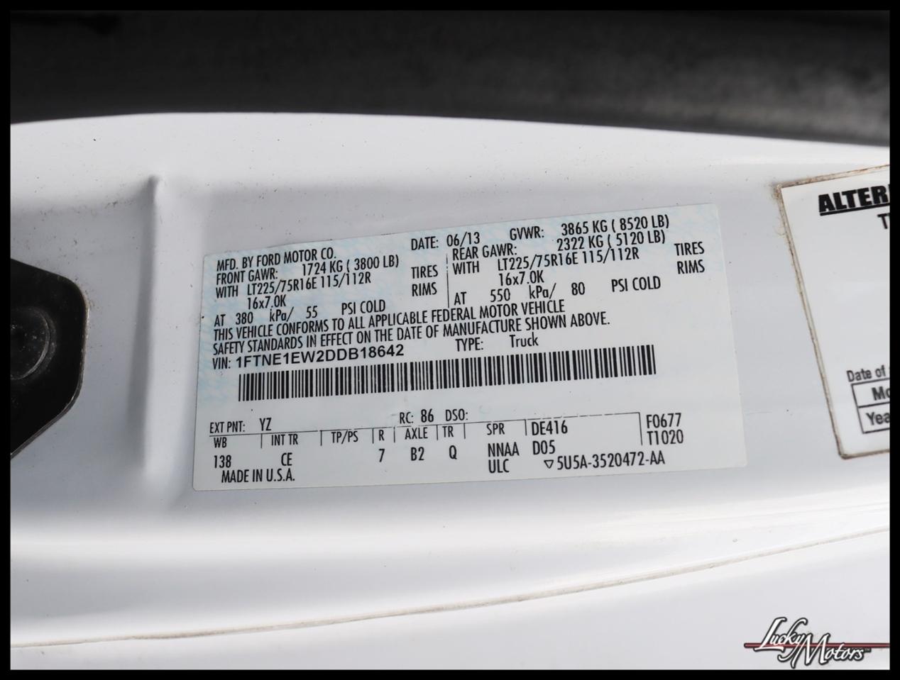 Ford Econoline E-150 2013