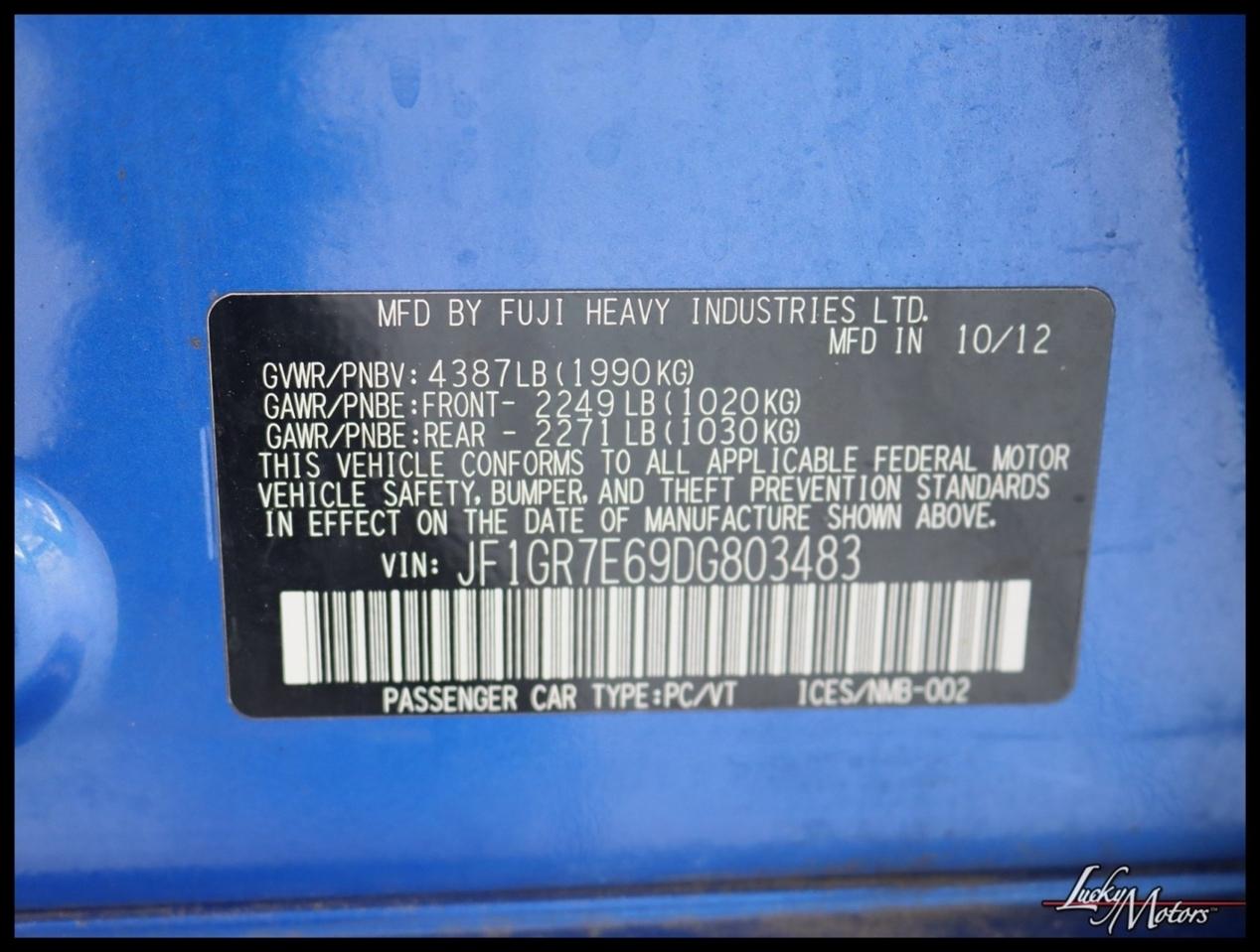 Subaru Impreza WRX 5-Door 2013