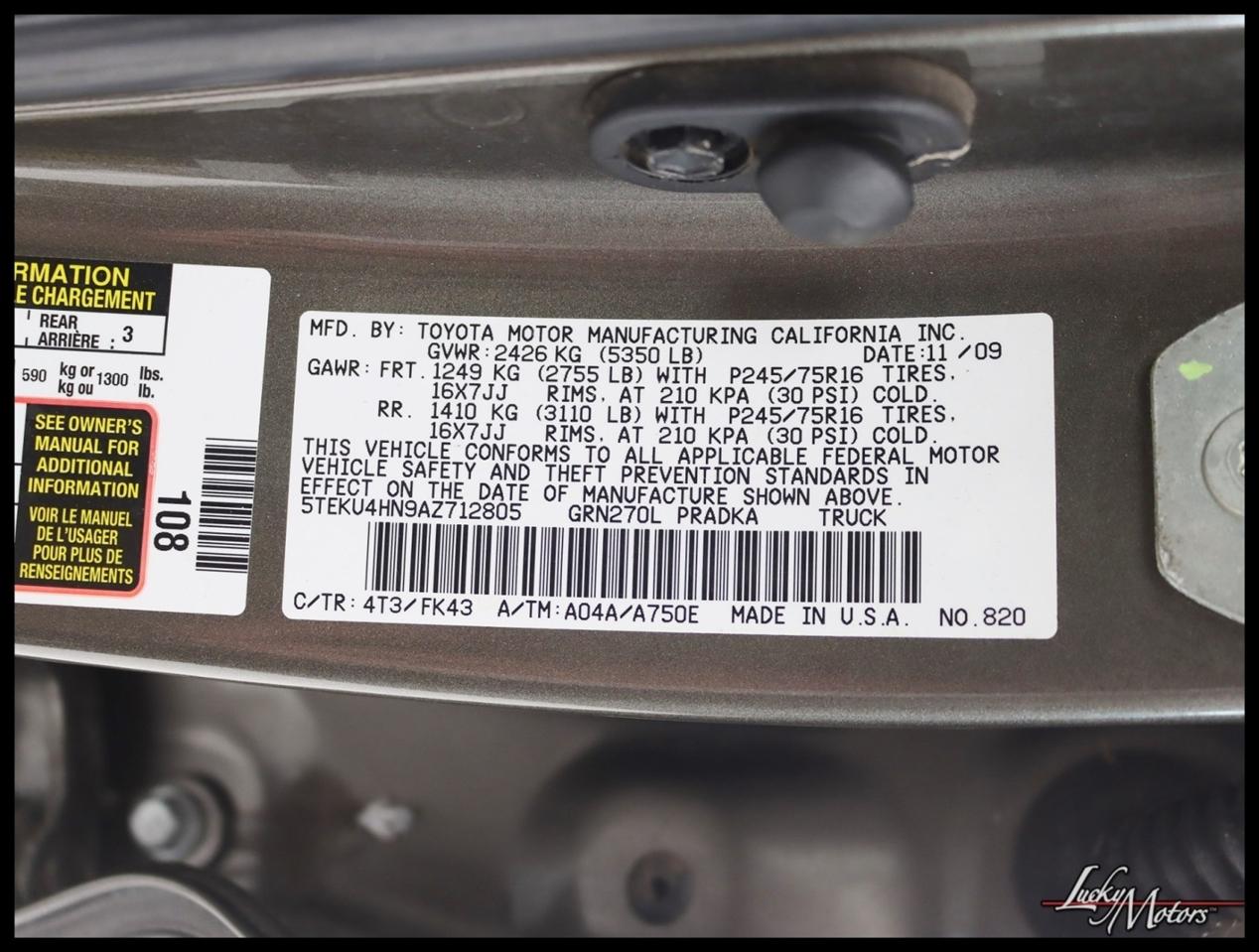 Toyota Tacoma PreRunner Double Cab Long Bed V6 2WD 2010