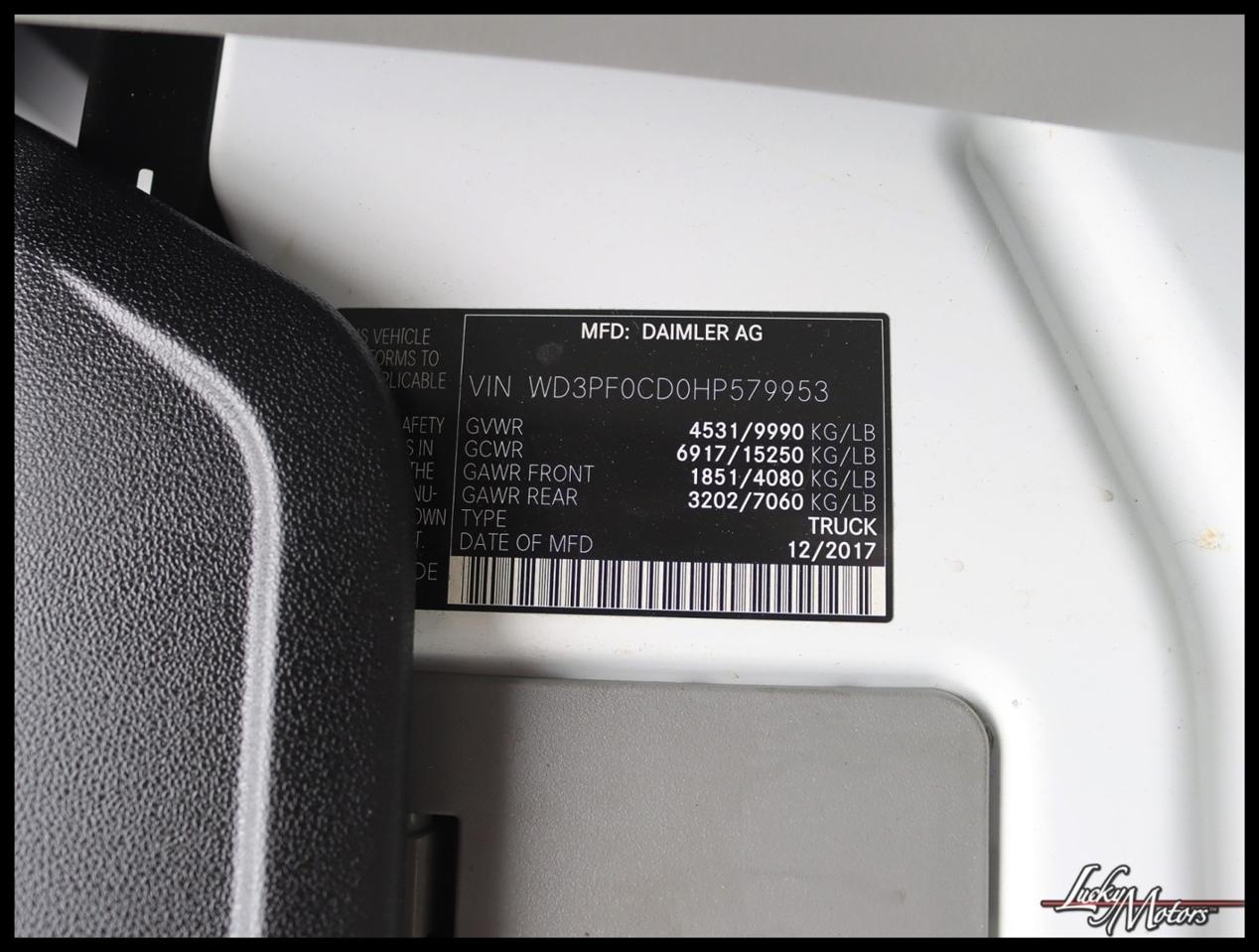 Mercedes-Benz Sprinter 3500 144-in. WB 2017