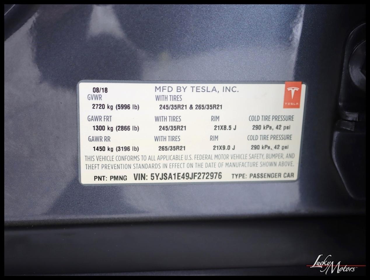 Tesla Model S P100D AWD 2018