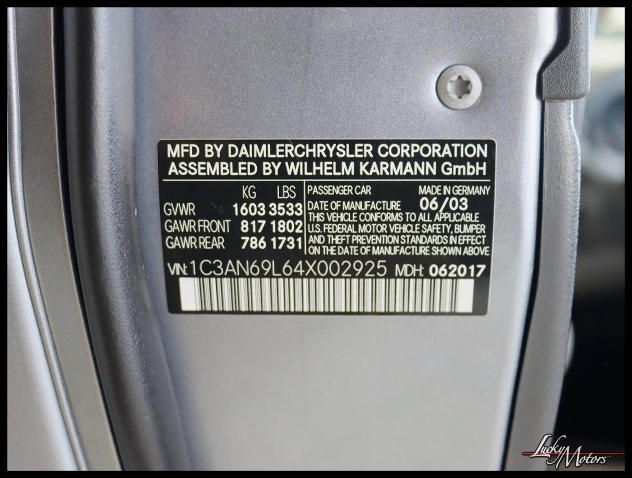 Chrysler Crossfire Coupe 2004