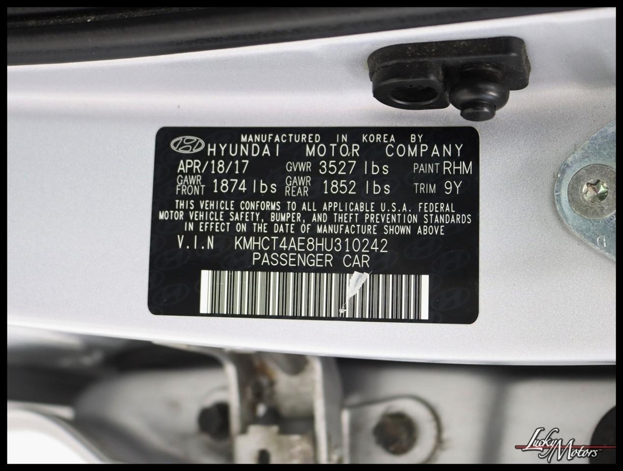 Hyundai Accent SE 4-Door 6A 2017
