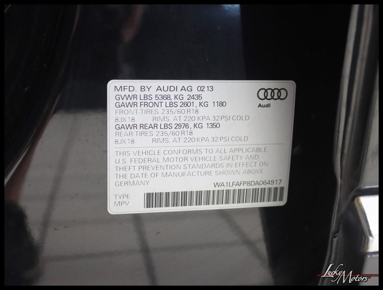 Audi Q5 2.0 TFSI Premium Plus 2013