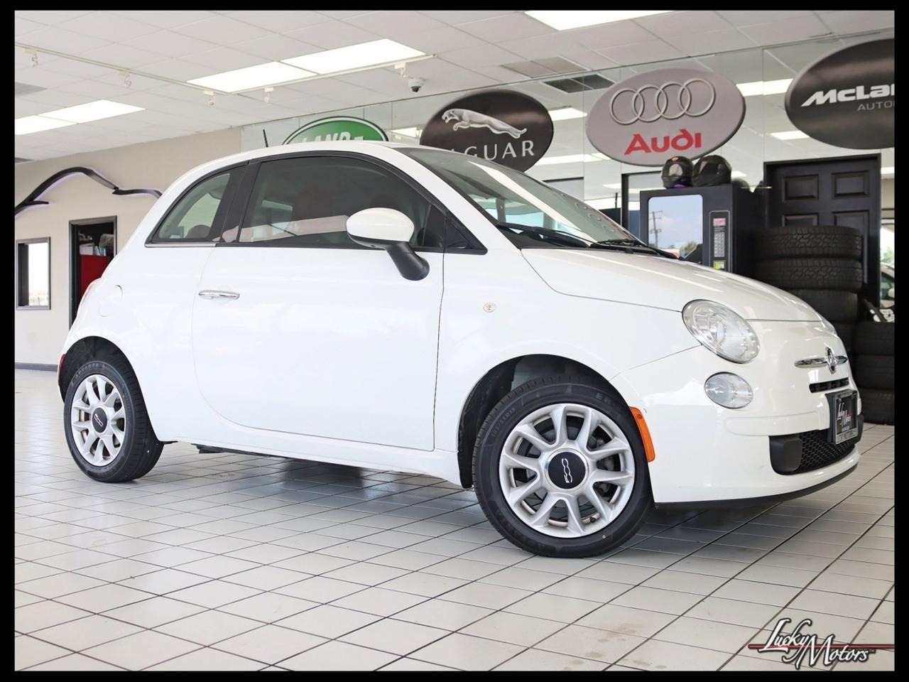 Bianco (White) 2017 FIAT 500 Hatchback Front-Wheel Drive Automatic