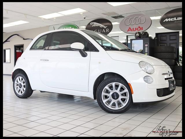 Bianco (White) 2017 FIAT 500 Hatchback Front-Wheel Drive Automatic