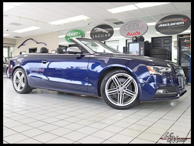 Estoril Blue Crystal Effect/Blac 2014 Audi S5 Convertible All-Wheel Drive Automatic