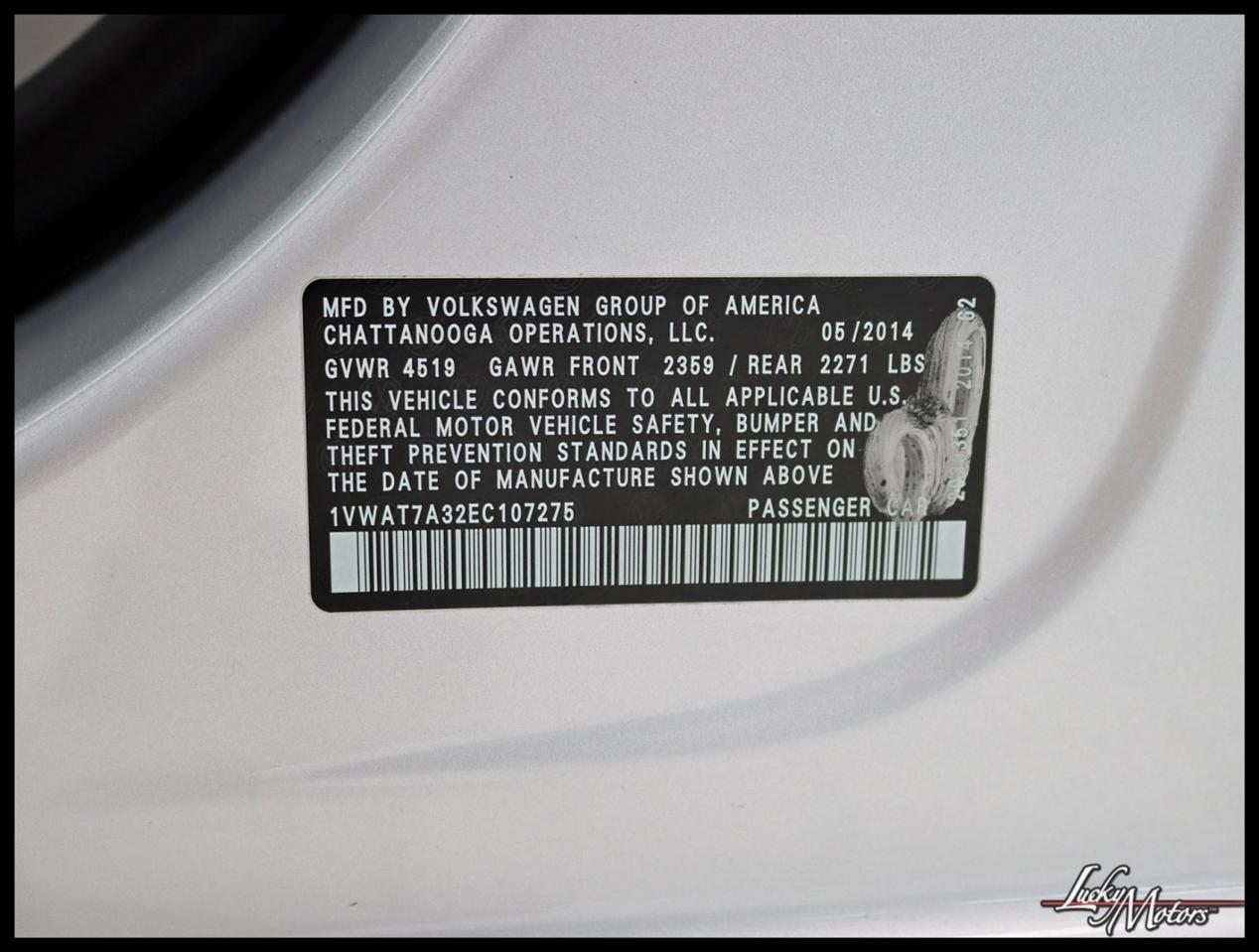 Volkswagen Passat 1.8T Wolfsburg AT 2014