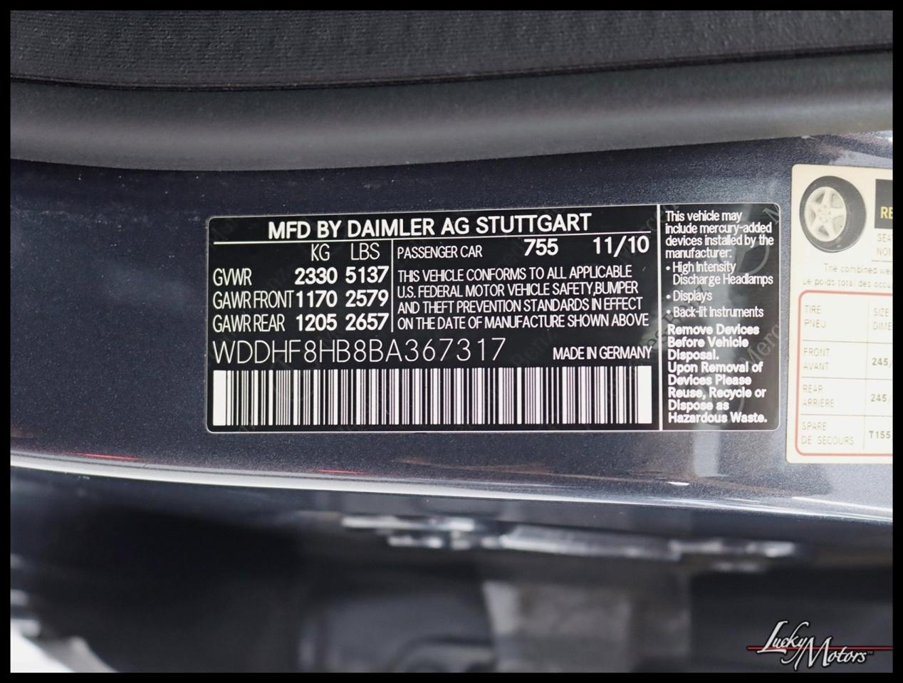 Mercedes-Benz E-Class E350 Sedan 4MATIC 2011