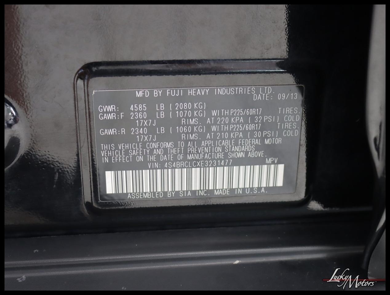 Subaru Outback 2.5i Limited 2014
