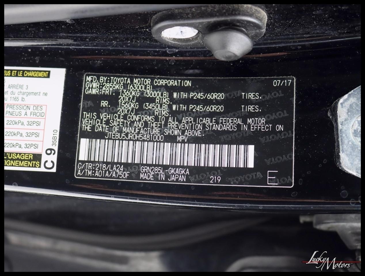 Toyota 4Runner Limited 4WD V6 2017
