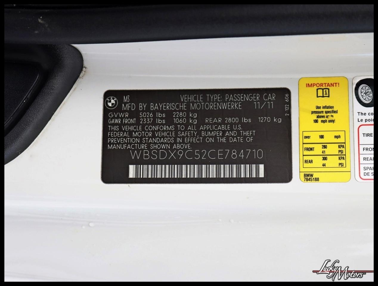 BMW M3 Convertible 2012