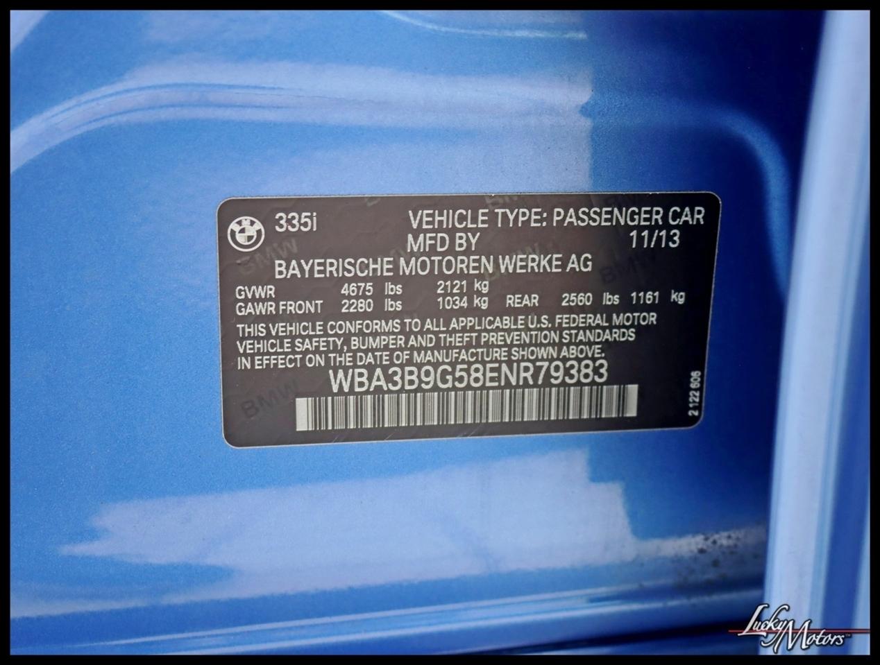 BMW 3-Series 335i xDrive Sedan 2014
