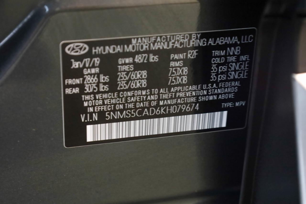 Hyundai Santa Fe Limited 2.4L Auto AWD 2019