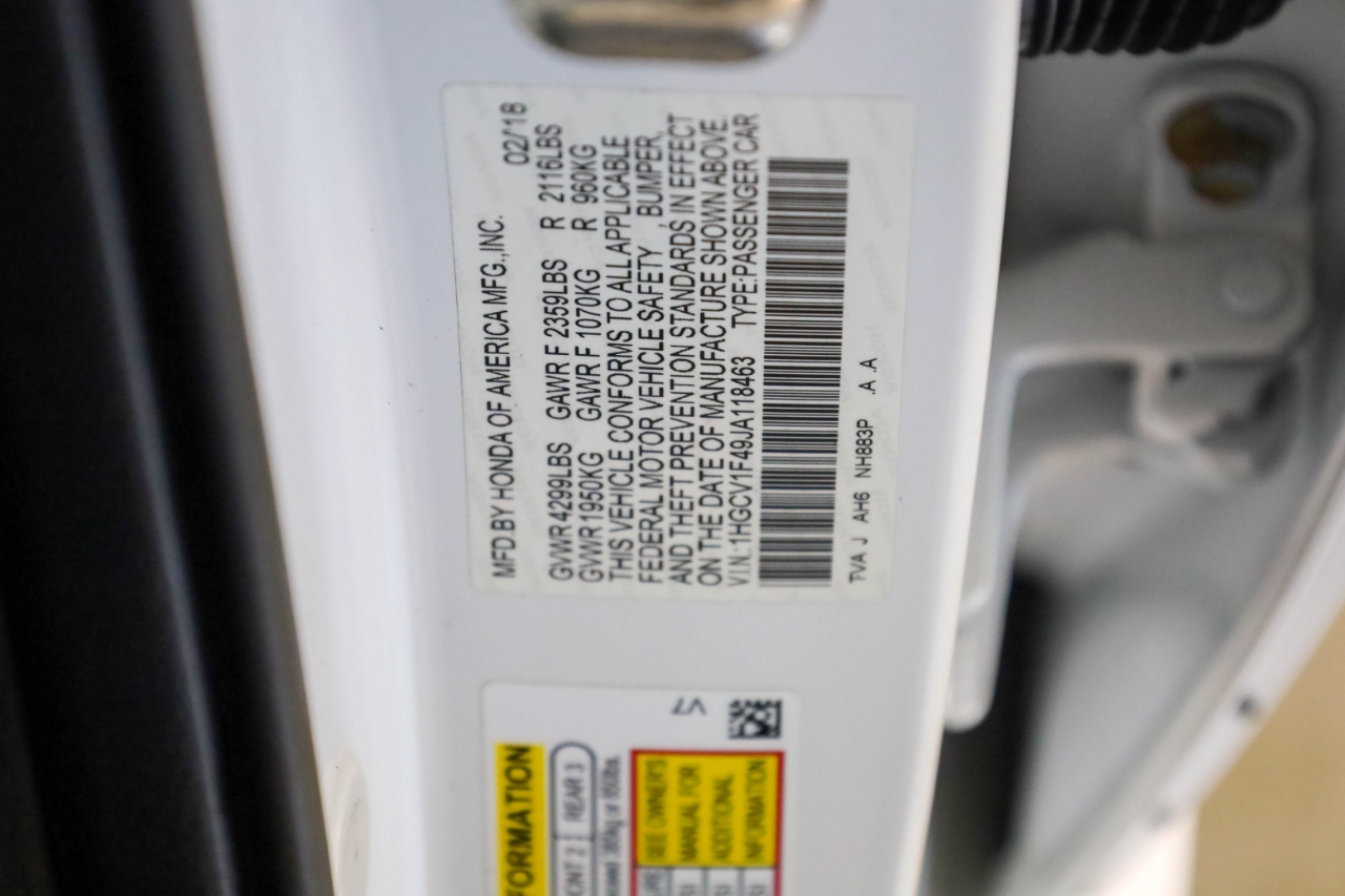 Honda Accord Sedan EX 1.5T CVT 2018