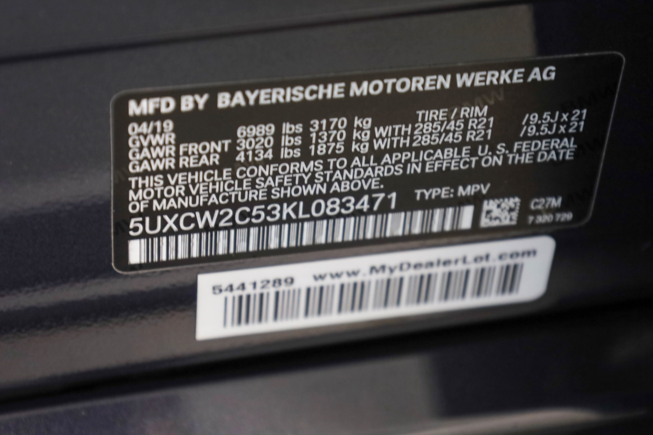 BMW X7 xDrive40i Sports Activity Vehicle 2019