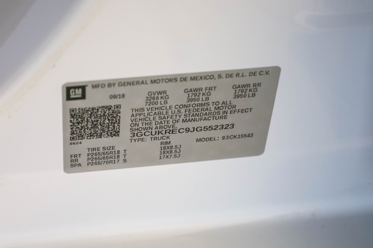 Chevrolet Silverado 1500 4WD Crew Cab 143.5" LT w/2LT 2018