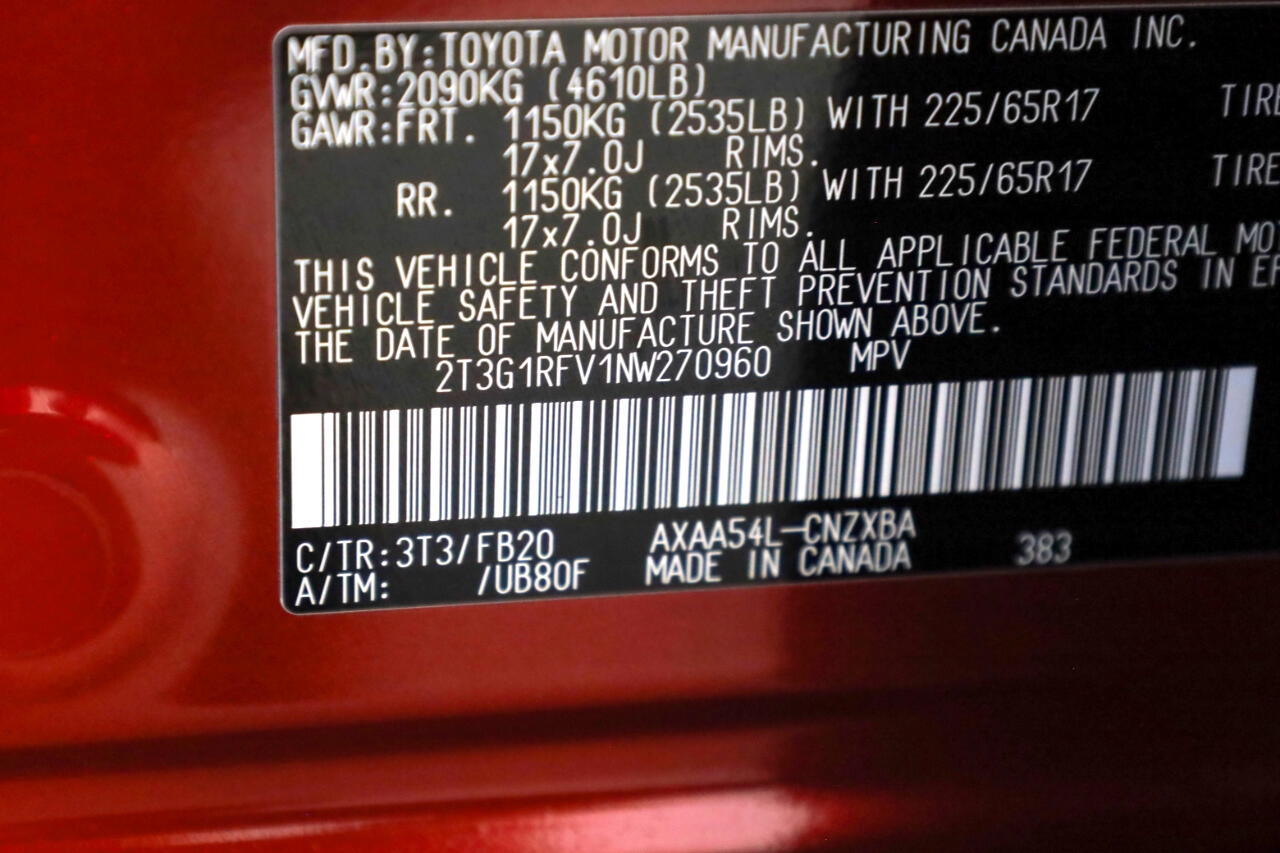 Toyota RAV4 LE AWD (Natl) 2022