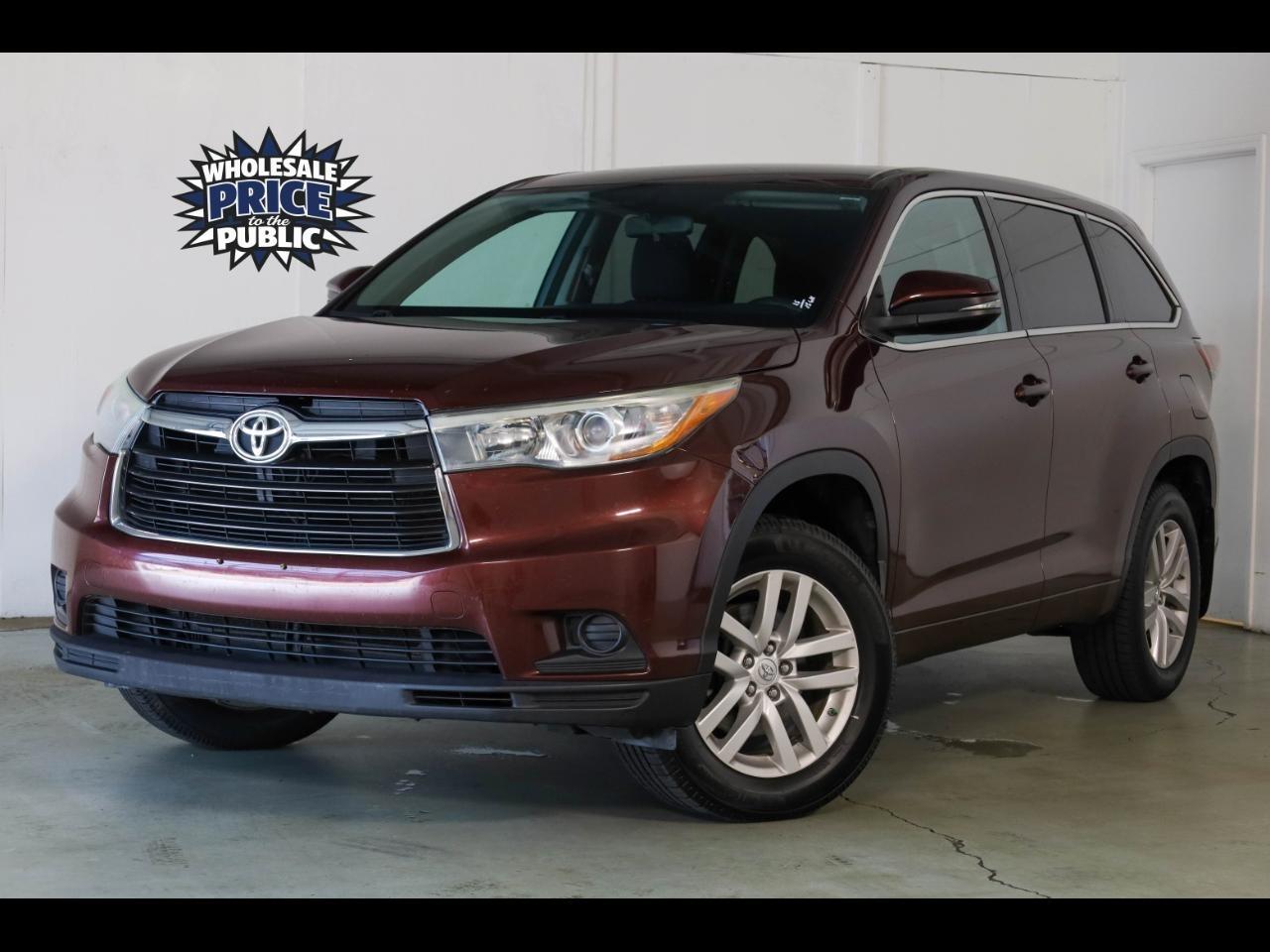 2015 Toyota Highlander AWD 4dr V6 LE (Natl)