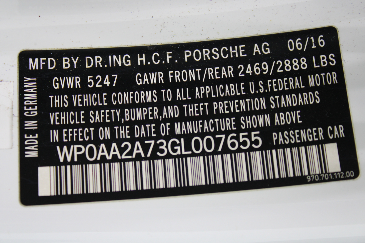 Porsche Panamera 4dr HB 2016