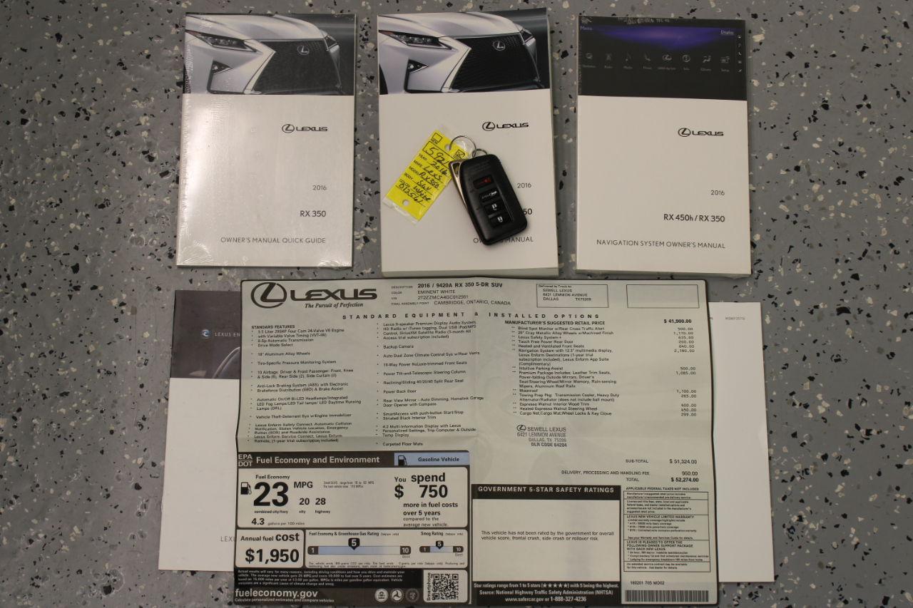 Lexus RX 350 FWD 4dr 2016