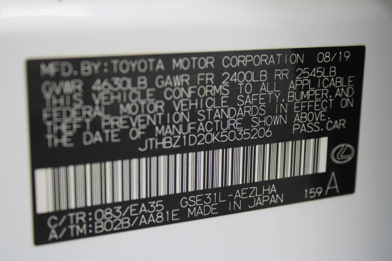 Lexus IS 350 F Sport 4D Sedan 2019